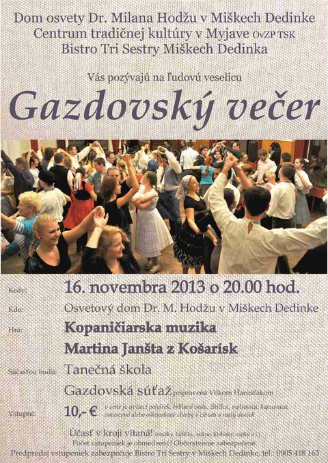 Gazdovský večer 2013