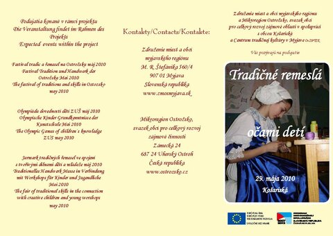 Tradičné remeslá očami detí Tradičné remeslá očami detí