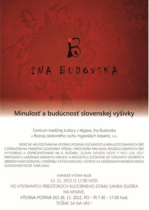 Minulosť a budúcnosť slovenskej výšivky Minulosť a budúcnosť slovenskej výšivky