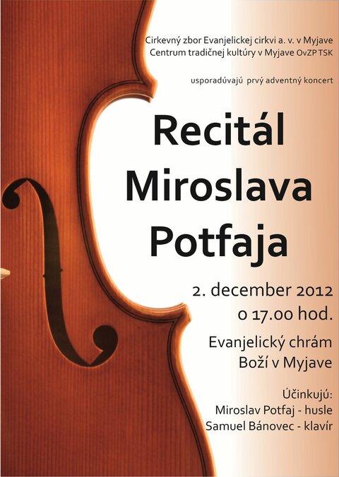 Recitál Miroslava Potfaja Recitál Miroslava Potfaja